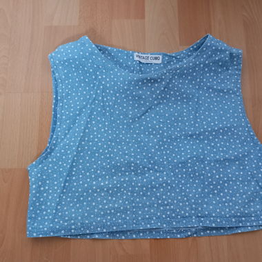 Cute blue crop top 