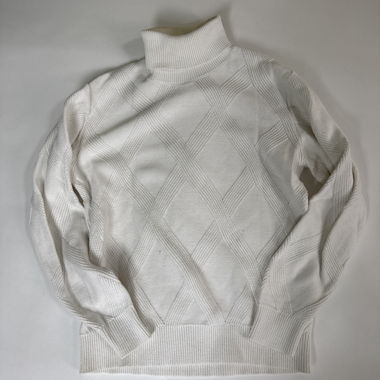 Pull col roulé blanc Lindbergh