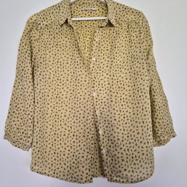 Camicia stampata gialla