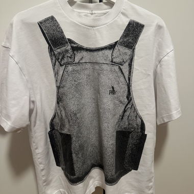 T-shirt blanc à imprimé