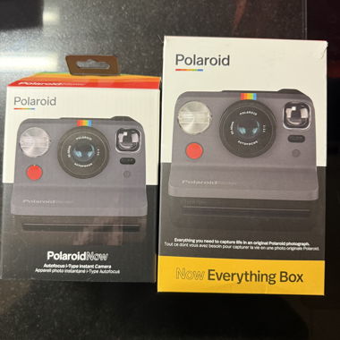 Polaroid Now with photo paper
