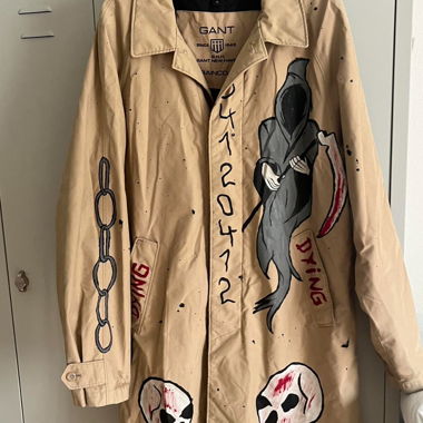 Custom Painted Trench Skull