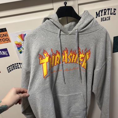 Grey trasher hoodie