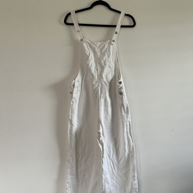 White Stradivarius Overalls