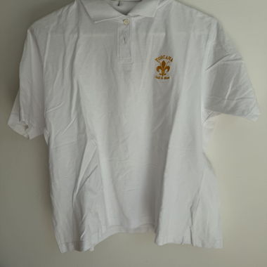 Weisses Golf-Polo Shirt