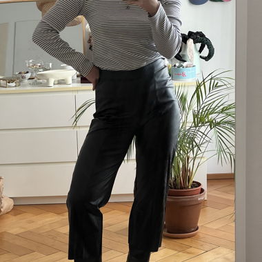 Faux-Leather Pants