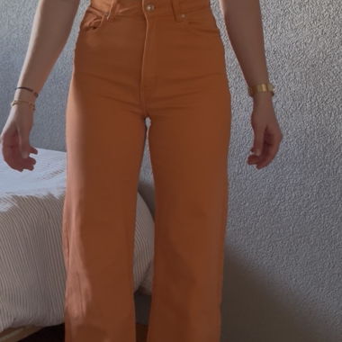 Pantalon jean orange 