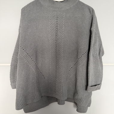 Esprit grauer Strickpullover