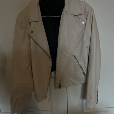 Pink leather jacket
