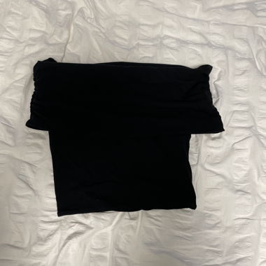 Black subdued off the shoulder top 