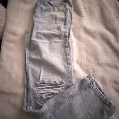 Ripped Denim Shorts