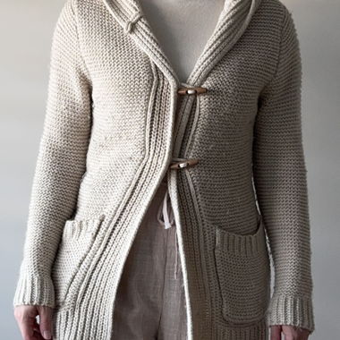 Hooded Knit Cardigan