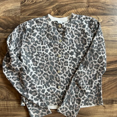 Cardigan in maglia MNG con motivo leopardato