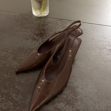 Décolleté slingback marroni  ASOS