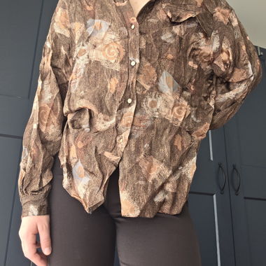 Blouse vintage à motifs