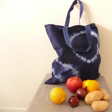 Borsa per la spesa blu UNIKAT