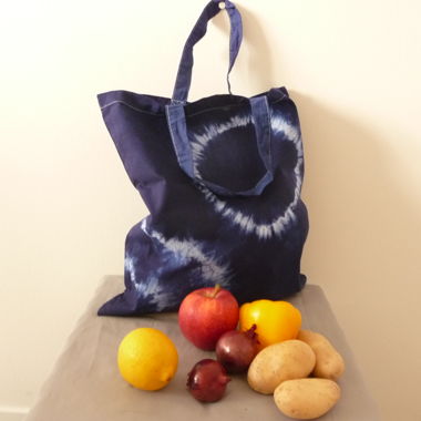 Sac de courses bleu UNIKAT