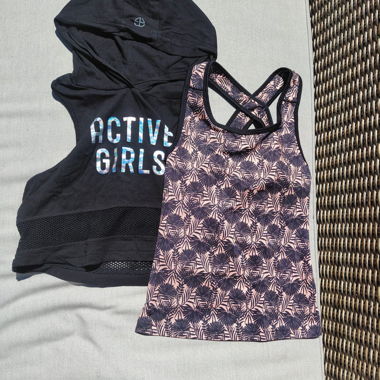 Girls' Sports Set with Top and Sweat