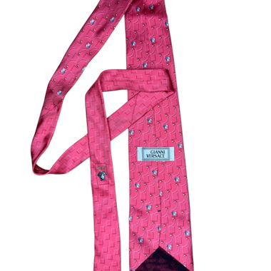 Versace Seidenkrawatte rosa