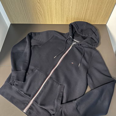 Navy blue Tommy Hilfiger zip-up hoodie M