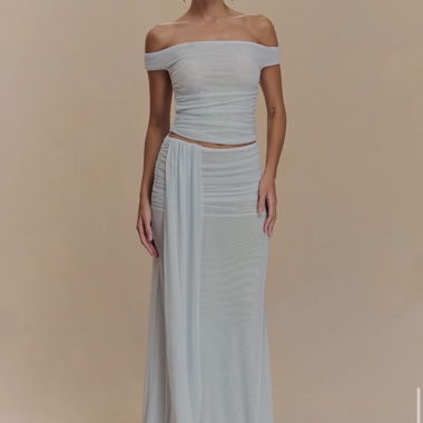 Set Meshki off-shoulder in blu