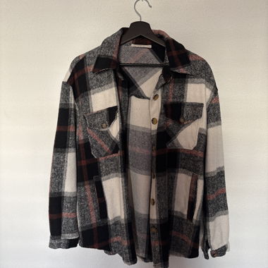 Karierte Flanellhemdjacke