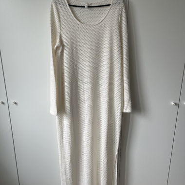 Abito in maglia bianco
