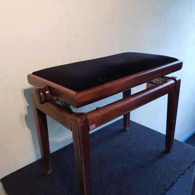 Banc de piano d'occasion, réglable en hauteur, bois (#29)