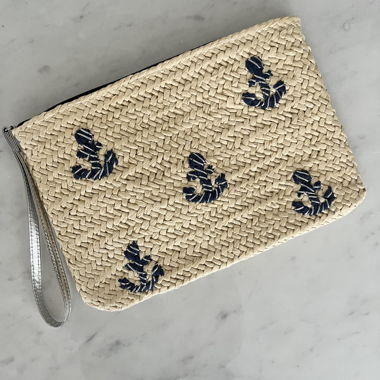 Nie benutzte Strohtasche Clutch