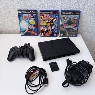 PS2 Bundle with Naruto Games