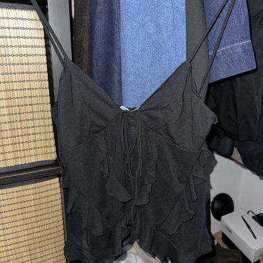 Haut noir Pull&Bear
