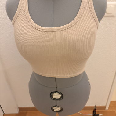 Beiges Crop-Top