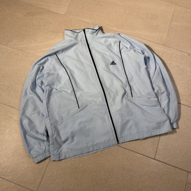 Giacca da allenamento Adidas vintage azzurro chiaro