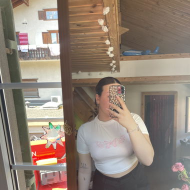 Weisses Crop Top
