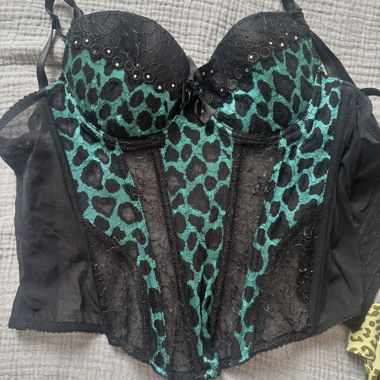 Leopard Lace Corset Top