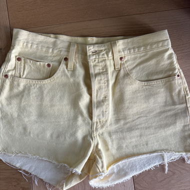 Yellow Levi’s Premium Denim Shorts