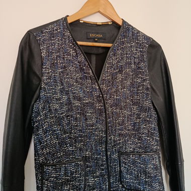 Giacca ESCADA in pelle e tweed