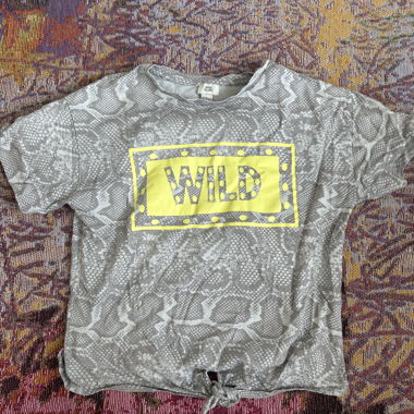 Baggy T-shirt with Knot Detail