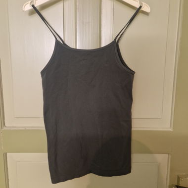 Dark green (olive) spaghetti top