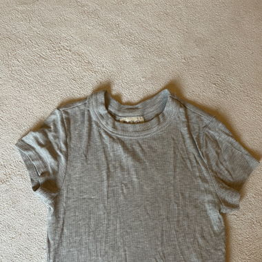T-shirt gris clair 