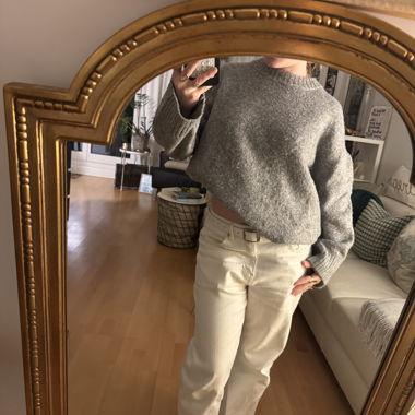 Maglione a Maglia Grigio XS/S