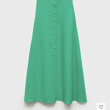 Abito Verde con Bottoni