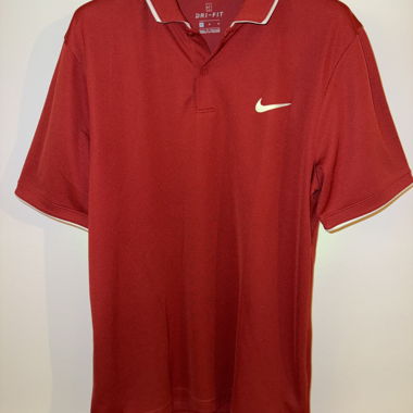 Polo Nike Dri-FIT rosso taglia M