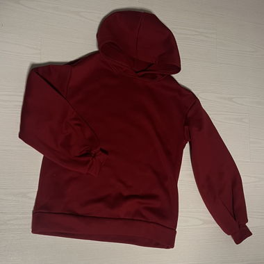 Felpa con cappuccio bordeaux