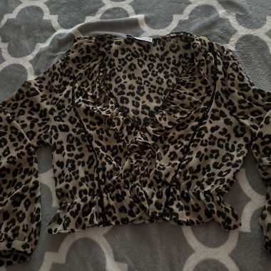 Top Zara con stampa leopardata