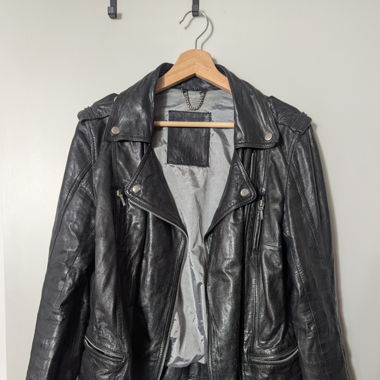 Leichte Vintage-Lederjacke