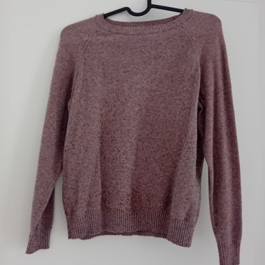 Maglione in maglia rosa antico