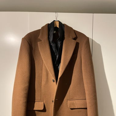 Schöner Mantel Selected Homme in Camel Braun