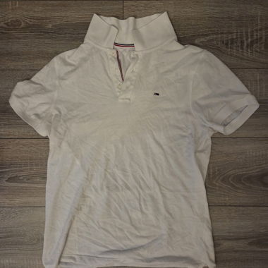 Polo Tommy Jeans blanc M