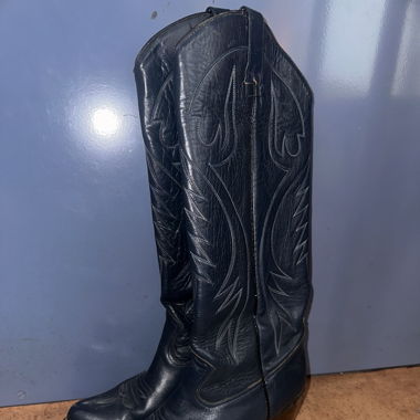 Bottes Santiag vintage bleu électrique 